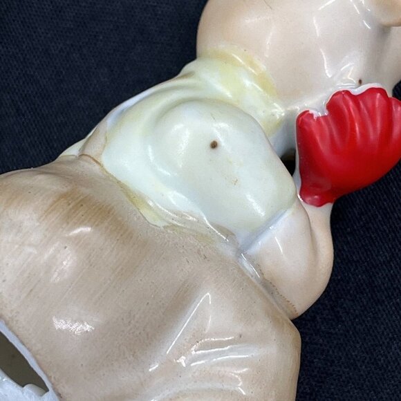 Mid Century Modern Porcelain Pigs Tumbling Made in Japan Vintage Set of 6 - Picture 15 of 15